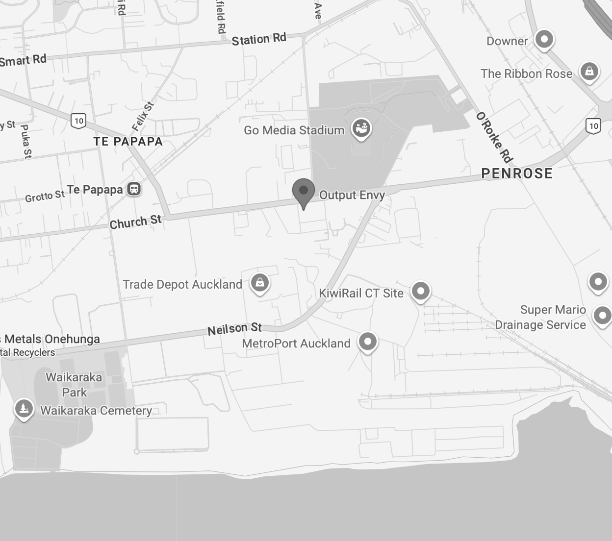 Output Pro location map